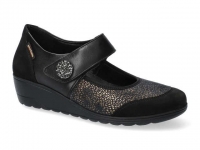 chaussure mobils velcro bathilda bi-mat noir